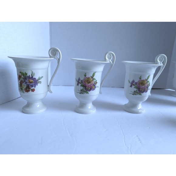 Rare Vintage Kaiser West Germany Porcelain Footed Tea Coffee Cappuccino Mug Cup - Picture 5 of 12